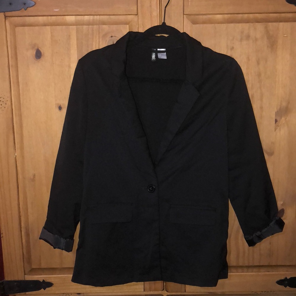 H&M Divided fitted black suit blazer